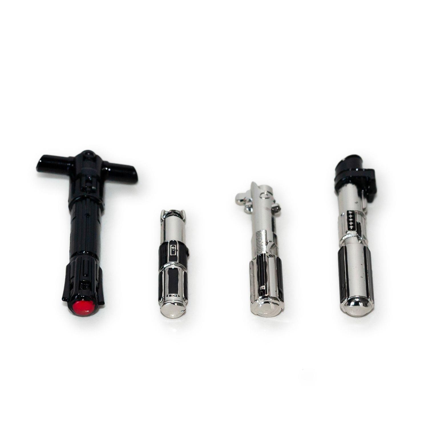 Star Wars 3D Lightsaber Pin Set | Exclusive Magnetic Star Wars Pins | Set of 4