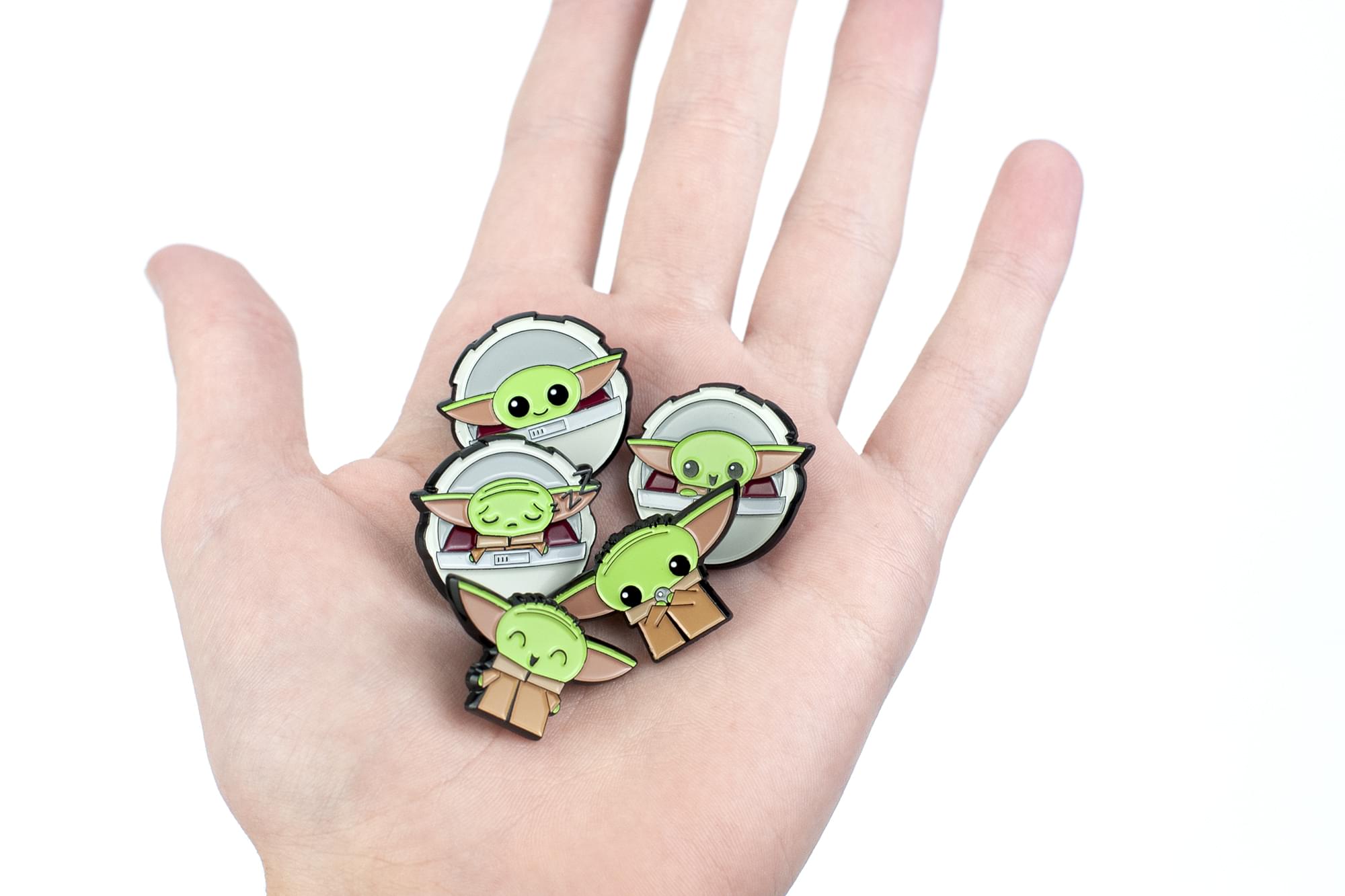 Star Wars: The Mandalorian, The Child 5-Piece Enamel Pin Set | Baby Yoda Pins