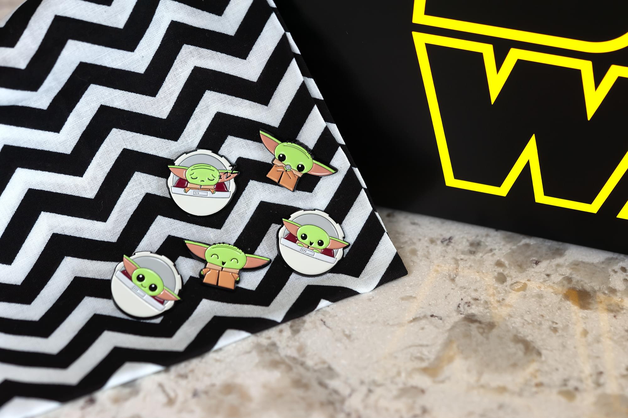 Star Wars: The Mandalorian, The Child 5-Piece Enamel Pin Set | Baby Yoda Pins