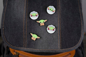 Star Wars: The Mandalorian, The Child 5-Piece Enamel Pin Set | Baby Yoda Pins