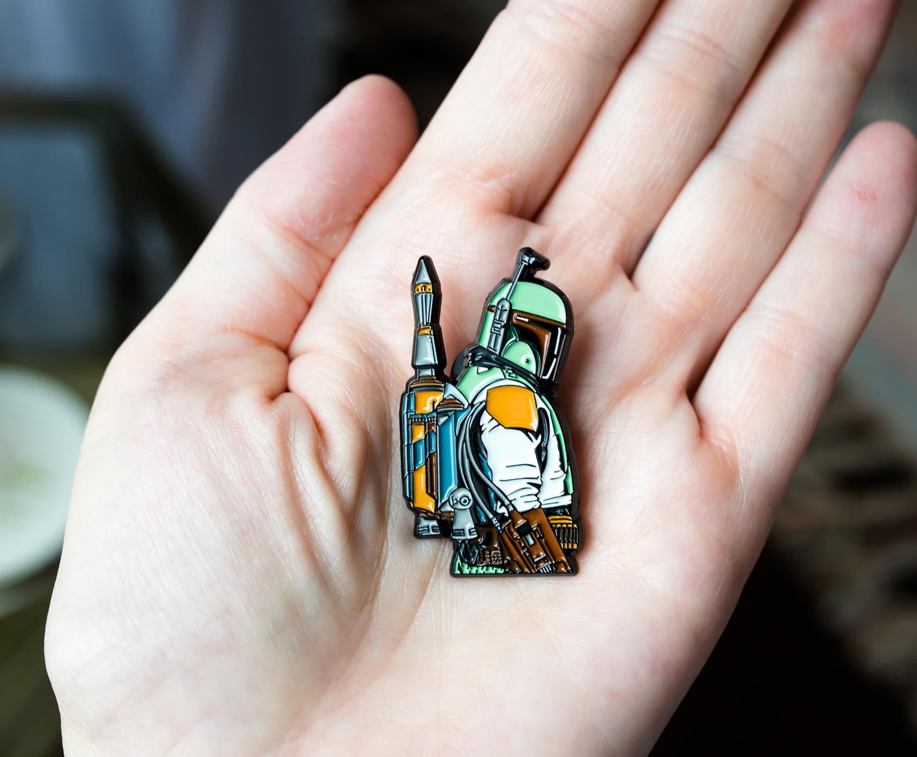 Star Wars: The Mandalorian Boba Fett Enamel Pin | Toynk Exclusive