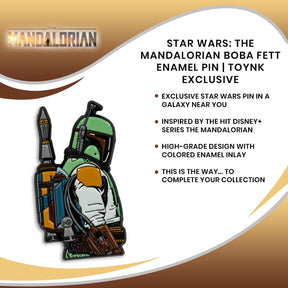 Star Wars: The Mandalorian Boba Fett Enamel Pin | Toynk Exclusive