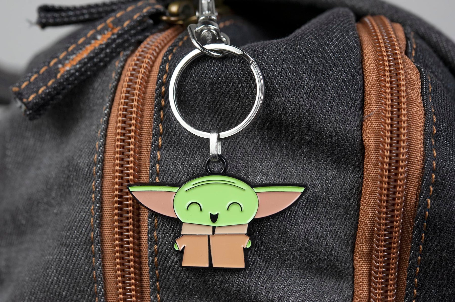Star Wars: The Mandalorian, The Child "Baby Yoda" Happy Enamel Keychain