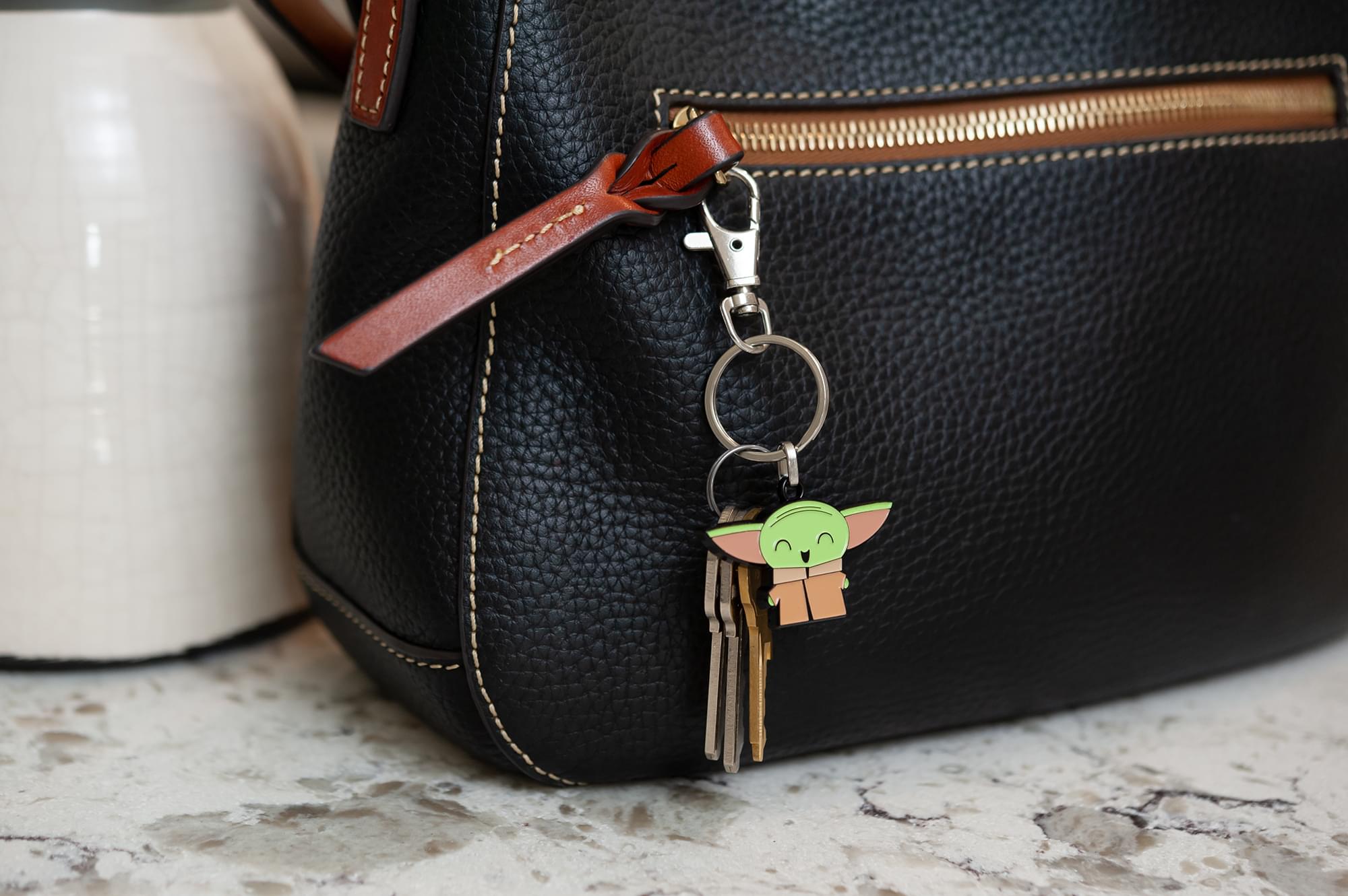 Star Wars: The Mandalorian, The Child "Baby Yoda" Happy Enamel Keychain