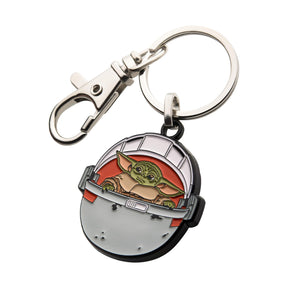 Star Wars The Mandalorian The Child In Carriage Enamel Keychain