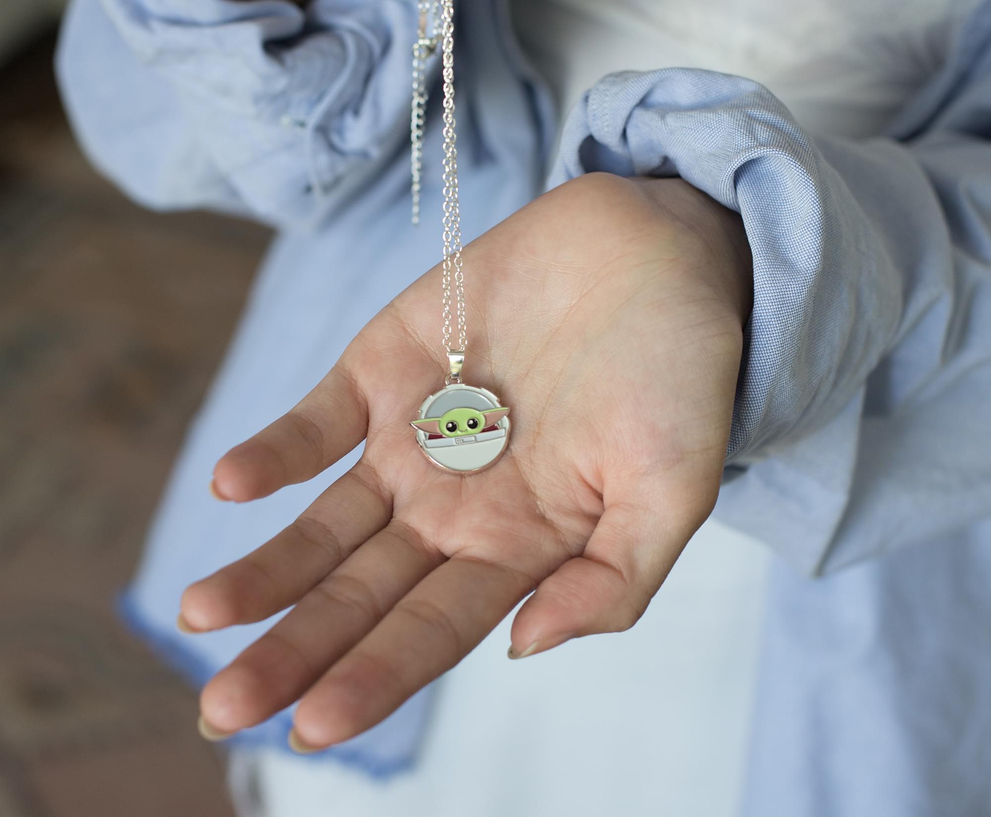 Star Wars: The Mandalorian, The Child 24-Inch Enamel Pendant Chain Necklace