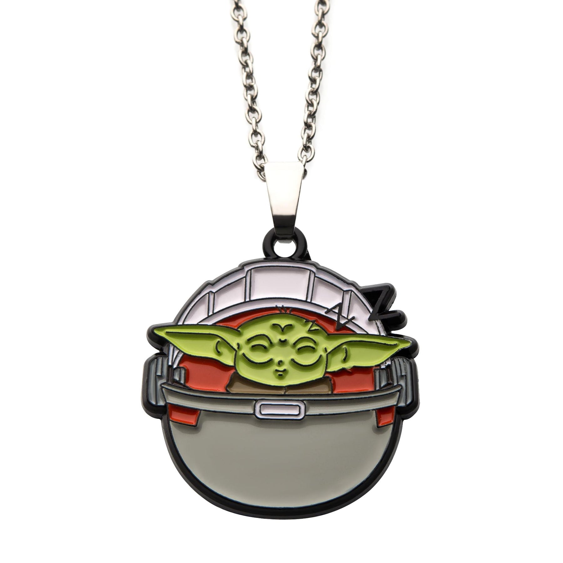Star Wars The Mandalorian The Child Sleeping In Carriage Pendant Necklace