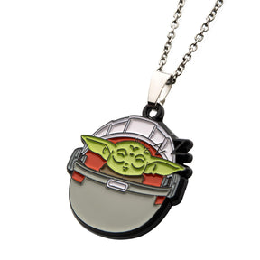 Star Wars The Mandalorian The Child Sleeping In Carriage Pendant Necklace