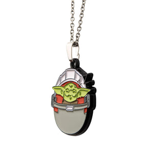 Star Wars The Mandalorian The Child Sleeping In Carriage Pendant Necklace