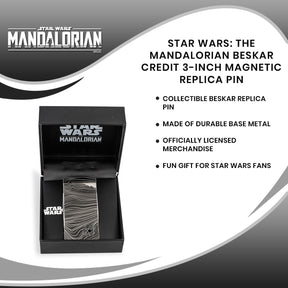 Star Wars: The Mandalorian Beskar Credit 3-Inch Magnetic Replica Pin