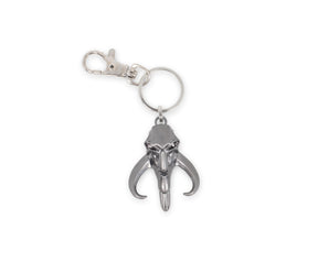 Star Wars Mandalorian Mythosaur Logo 3D Flat Back Heavy Duty Metal Car Keychain