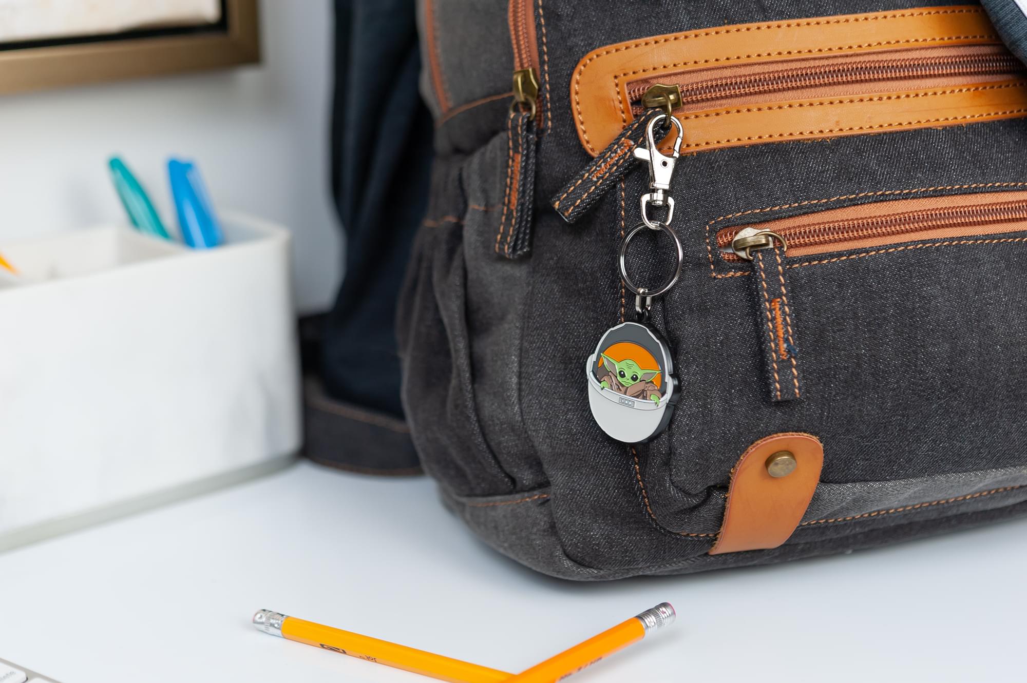 Star Wars: The Mandalorian The Child Keychain Pendant | Baby Yoda In Carriage
