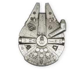 Star Wars Millennium Falcon Collector Metal Pin | 3 x 2 Inches | Toynk Exclusive