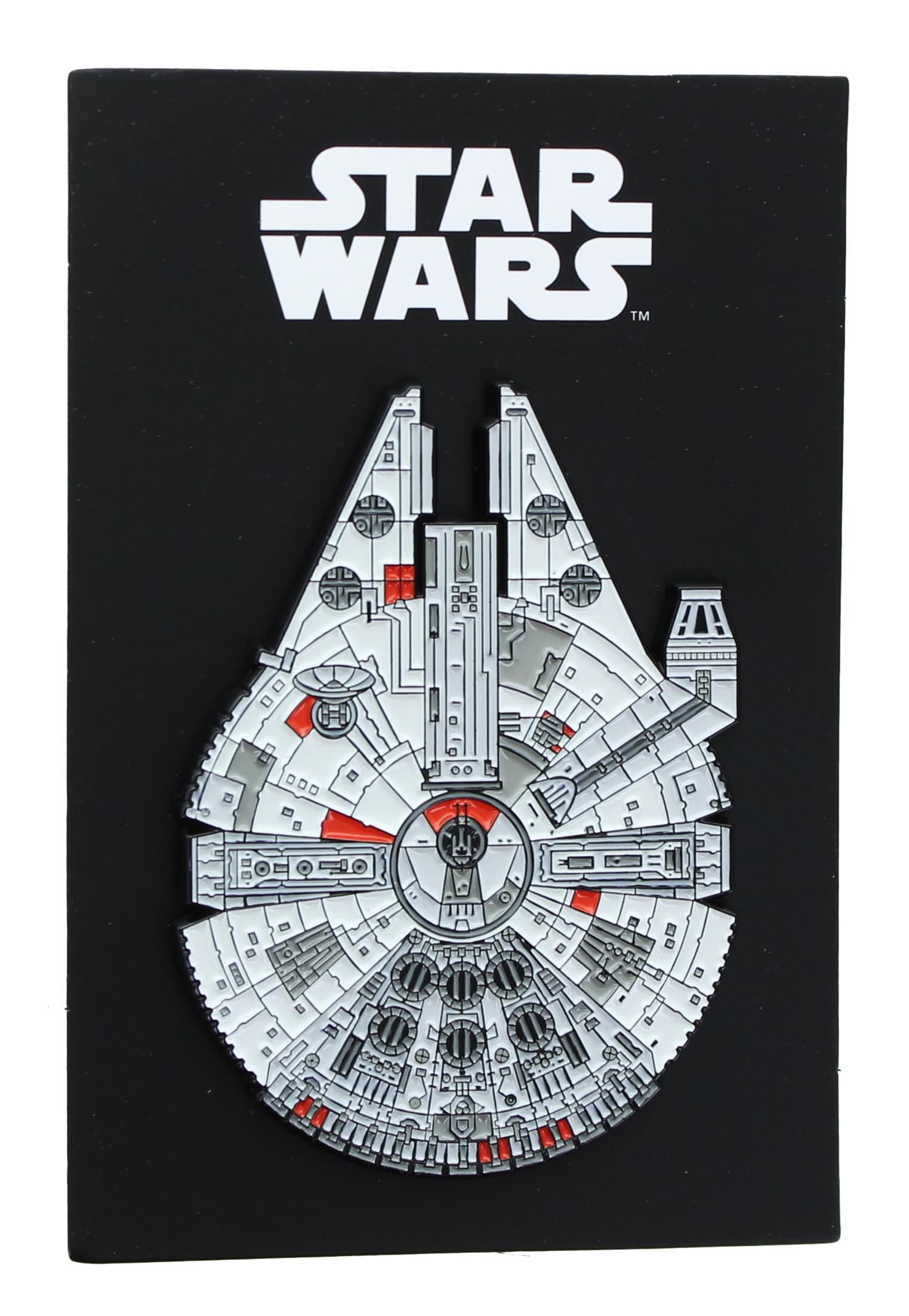 Star Wars Millennium Falcon Large Enamel Pin 3 X 2.25 inches
