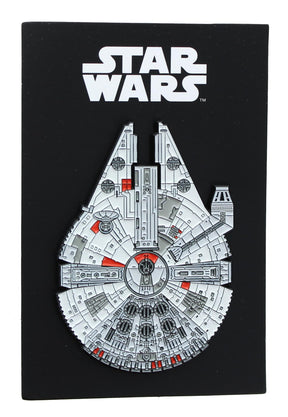 Star Wars Millennium Falcon Large Enamel Pin 3 X 2.25 inches