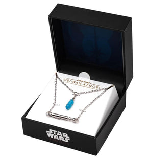 Star Wars Obi-Wan Kenobi Lightsaber Handle and Crystal Pendants