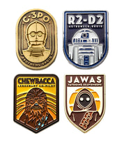 Star Wars Enamel Pins | R2D2 | C3PO | Jawa | Chewbacca