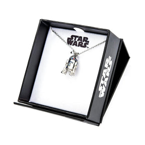 Star Wars R2-D2 Spinng Head Stainless Steel Pendant Necklace