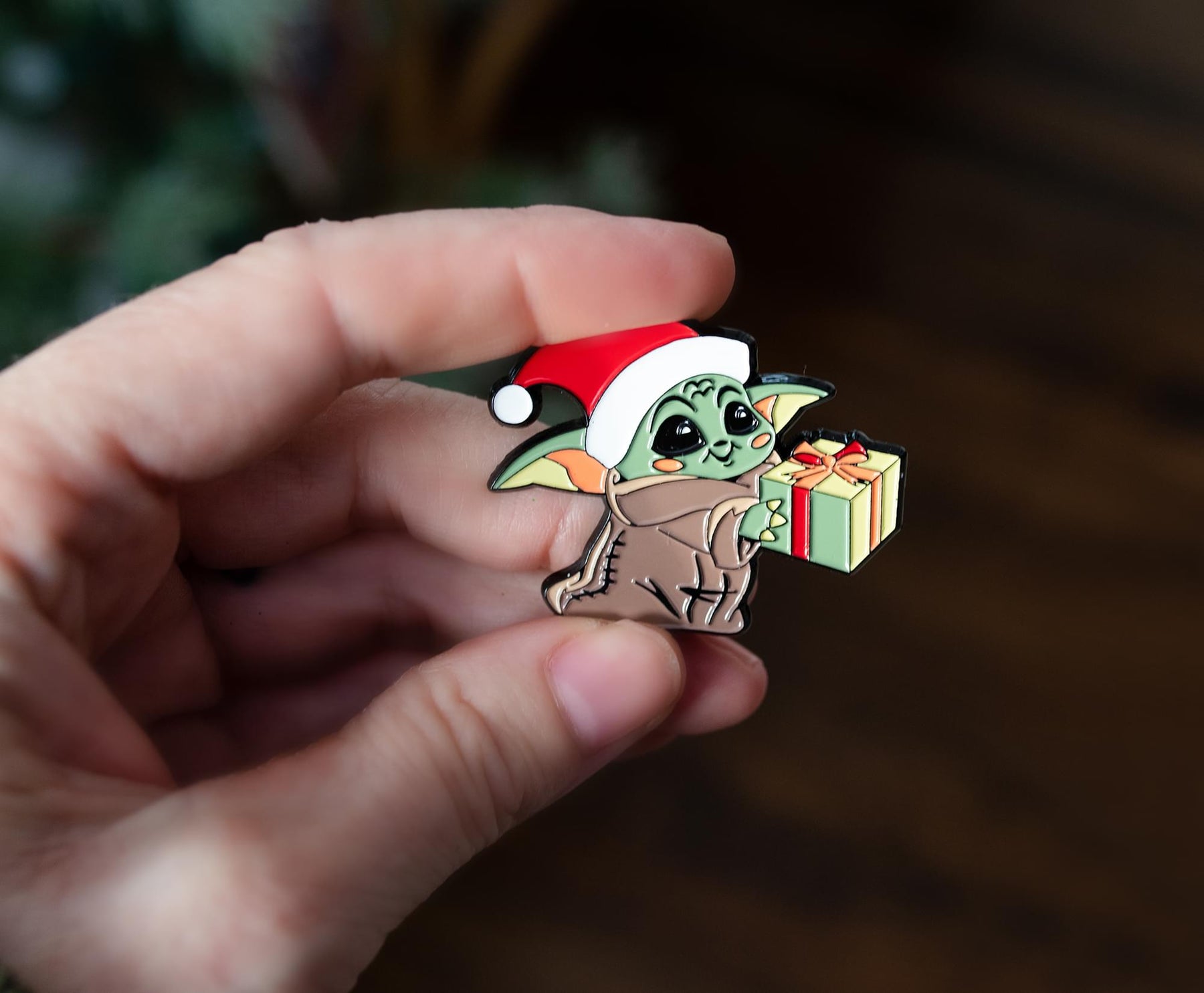 Star Wars: The Mandalorian Grogu Christmas Limited Edition Pin | Toynk Exclusive