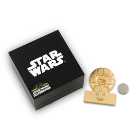 Star Wars Yavin Medal of Bravery Pin | 24-Karat Gold Plated Medal of Yavin Pin