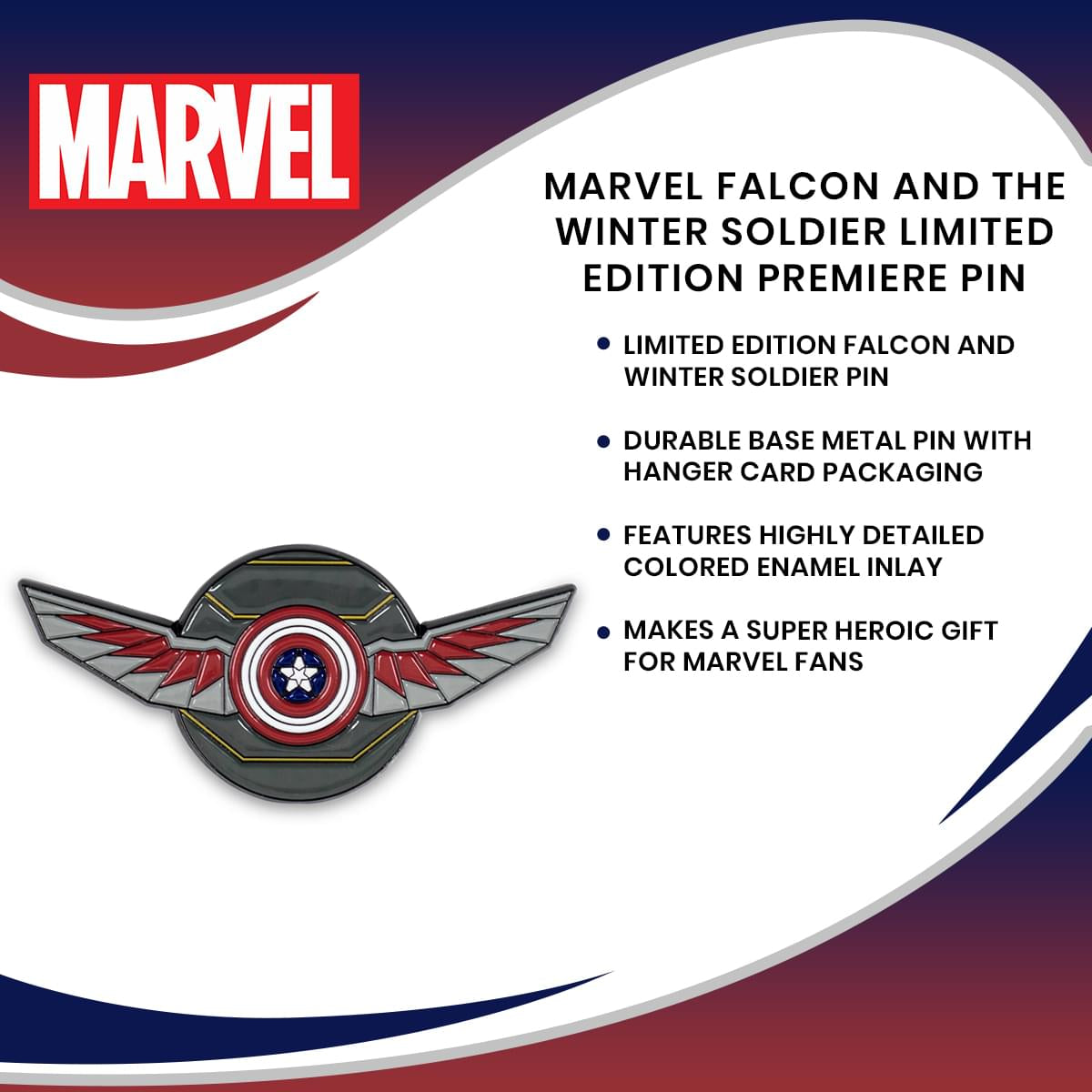 Marvel Falcon And The Winter Soldier Limited Edition Premiere Pin