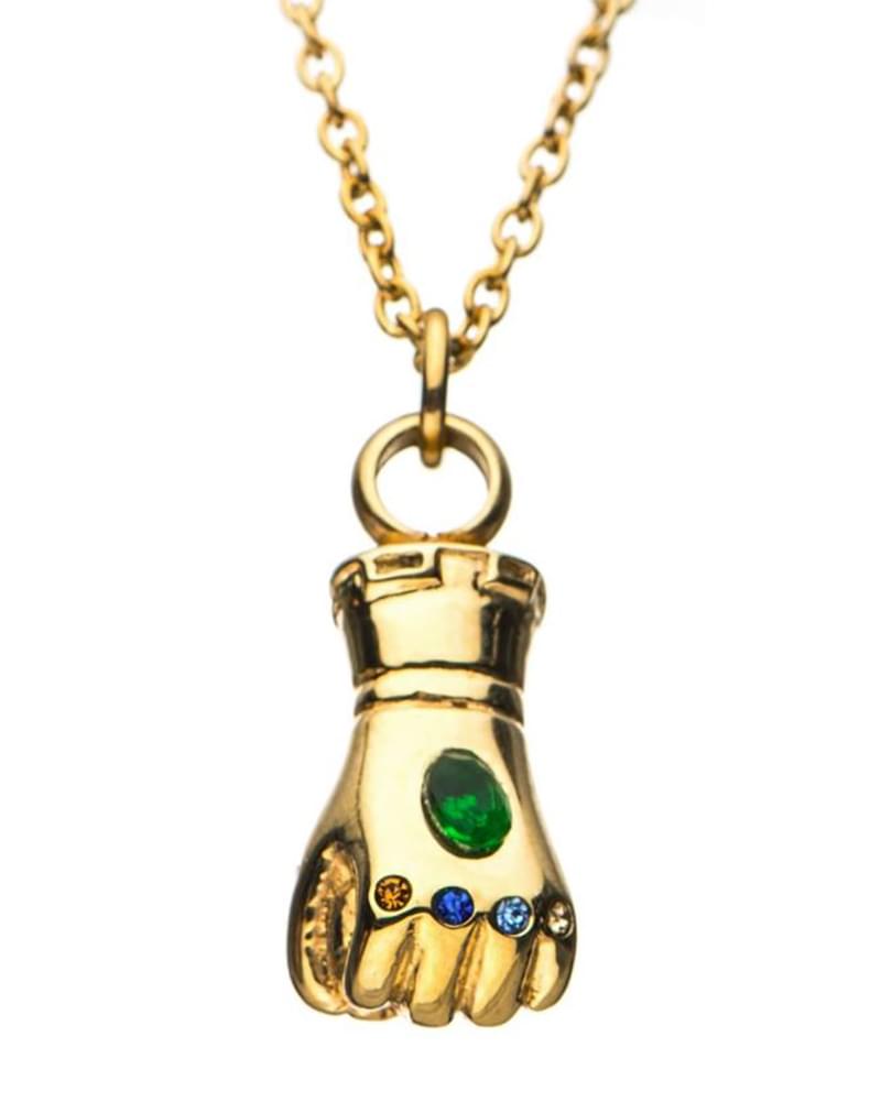 Marvel Thanos Infinity Gauntlet 3D Stainless Steel Necklace