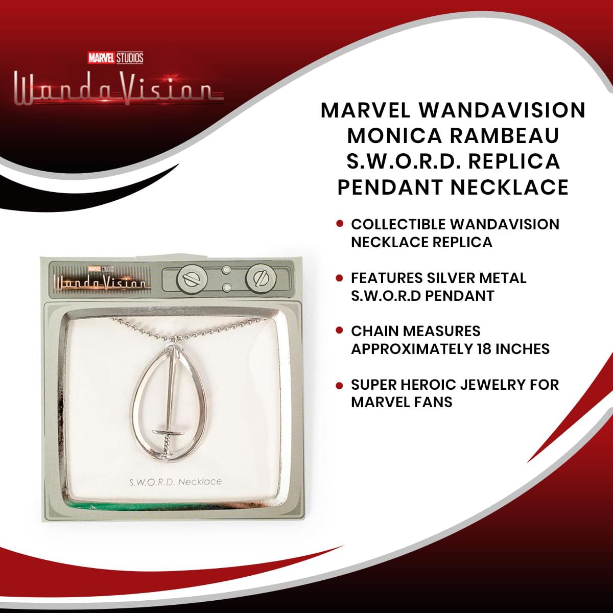 Marvel WandaVision Monica Rambeau S.W.O.R.D. Replica Pendant Necklace