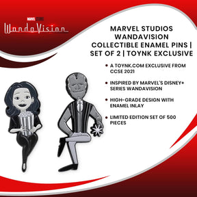 Marvel Studios WandaVision Collectible Enamel Pins | Set of 2 | Toynk Exclusive