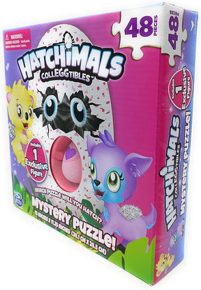 Hatchimals Colleggtibles 48 Piece Mystery Jigsaw Puzzle w/ Green Egg Exclusive Figure