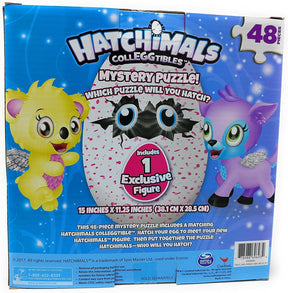 Hatchimals Colleggtibles 48 Piece Mystery Jigsaw Puzzle w/ Green Egg Exclusive Figure