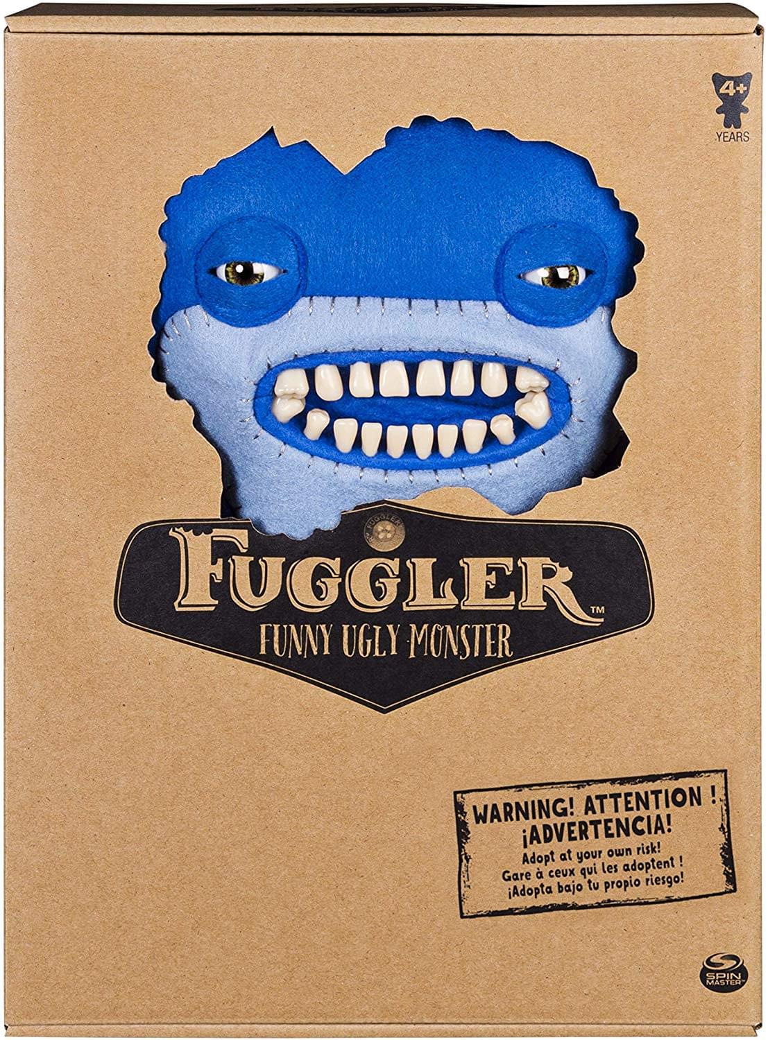 Fuggler 12 Inch Funny Ugly Monster Plush | Blue Awkward Bear