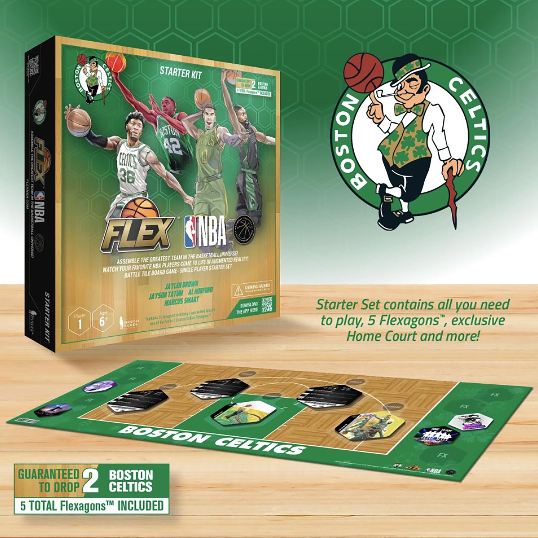 NBA FLEX Series 2 Boston Celtics 1 Player Starter Set