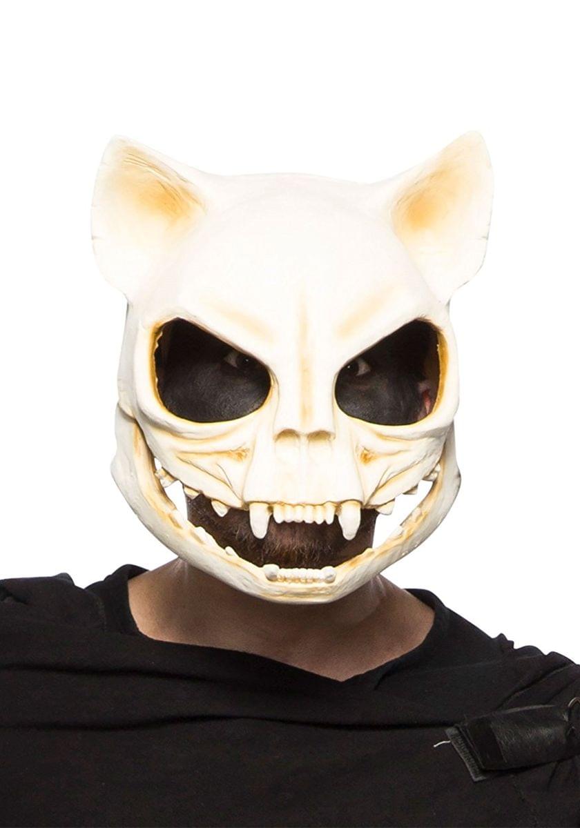 Cat Skull Adult Latex Costume Mask