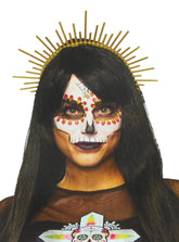 Day of Dead Adult Costume Headpiece | One Size