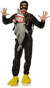 Diver & Shark Adult & Infant Carrier Costume | One Size
