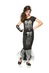 Skeleton Mermaid Glow-In-The-Dark Child Costume