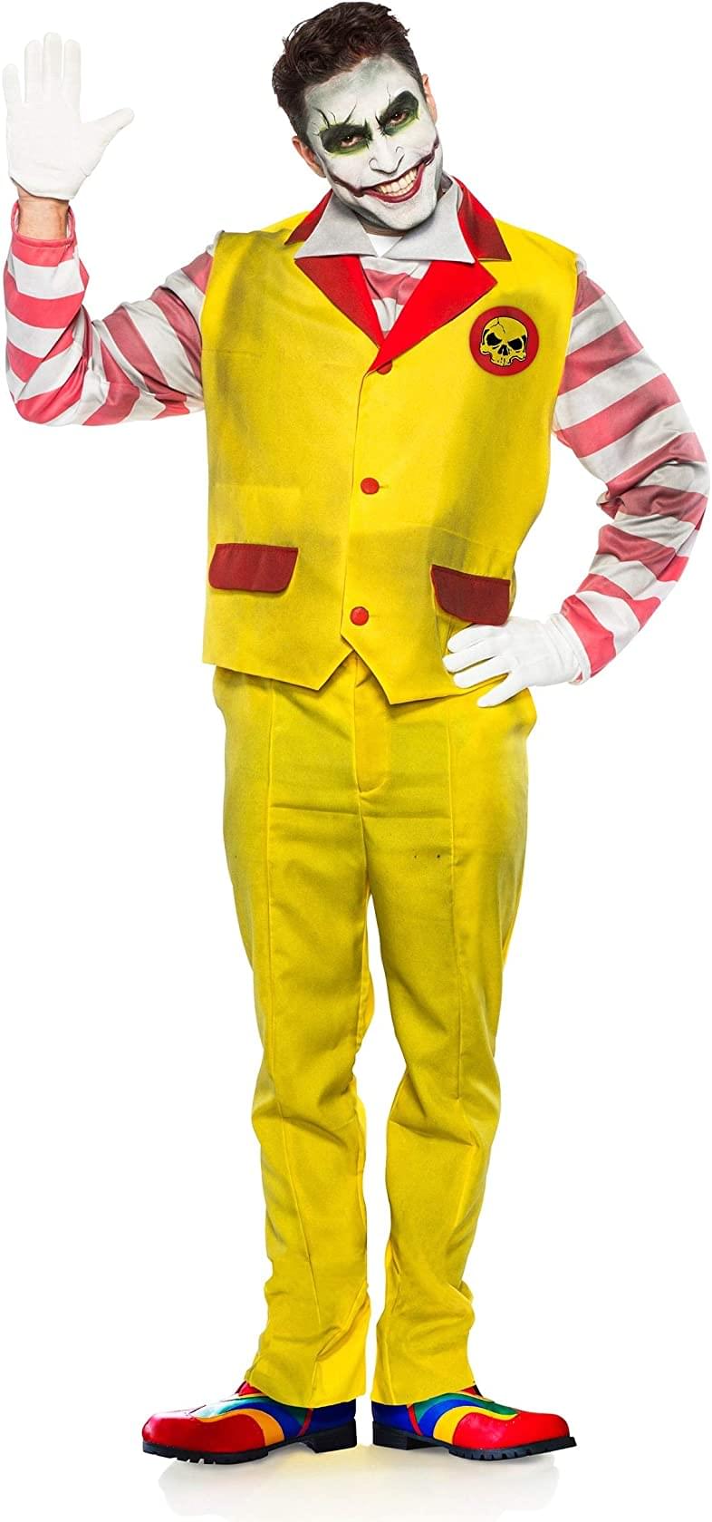 Evil Fast Food Clown Adult Costume