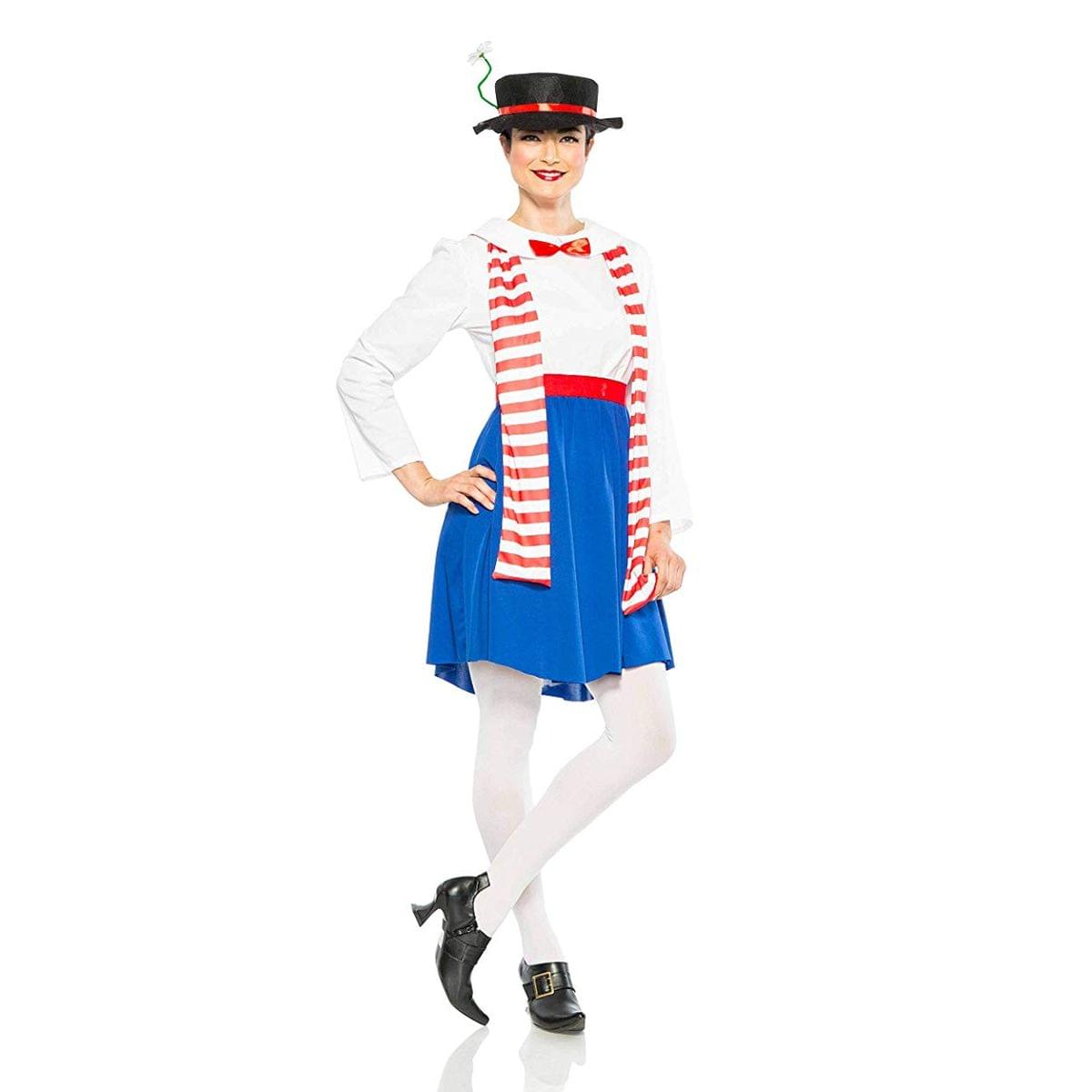 English Nanny Poppins Adult Costume