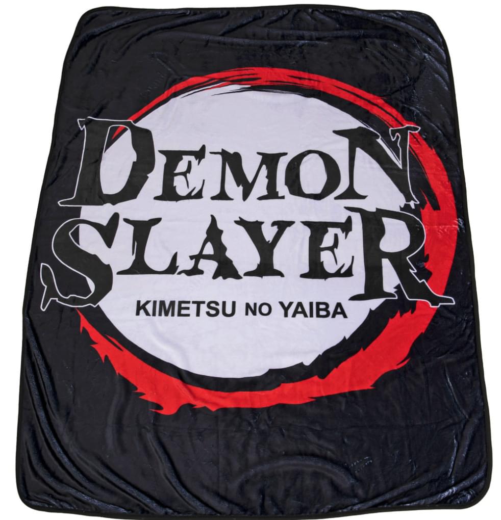 Demon Slayer Logo Lightweight Fleece Throw Blanket | 45 x 60 Inches