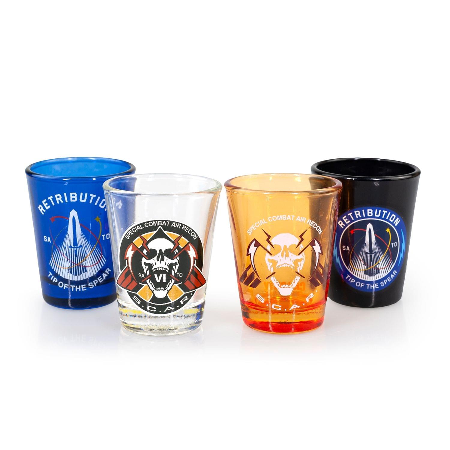 EXCLUSIVE Call of Duty: Infinite Warfare Shot Glasses | Set of 4 | 2 FL Oz.