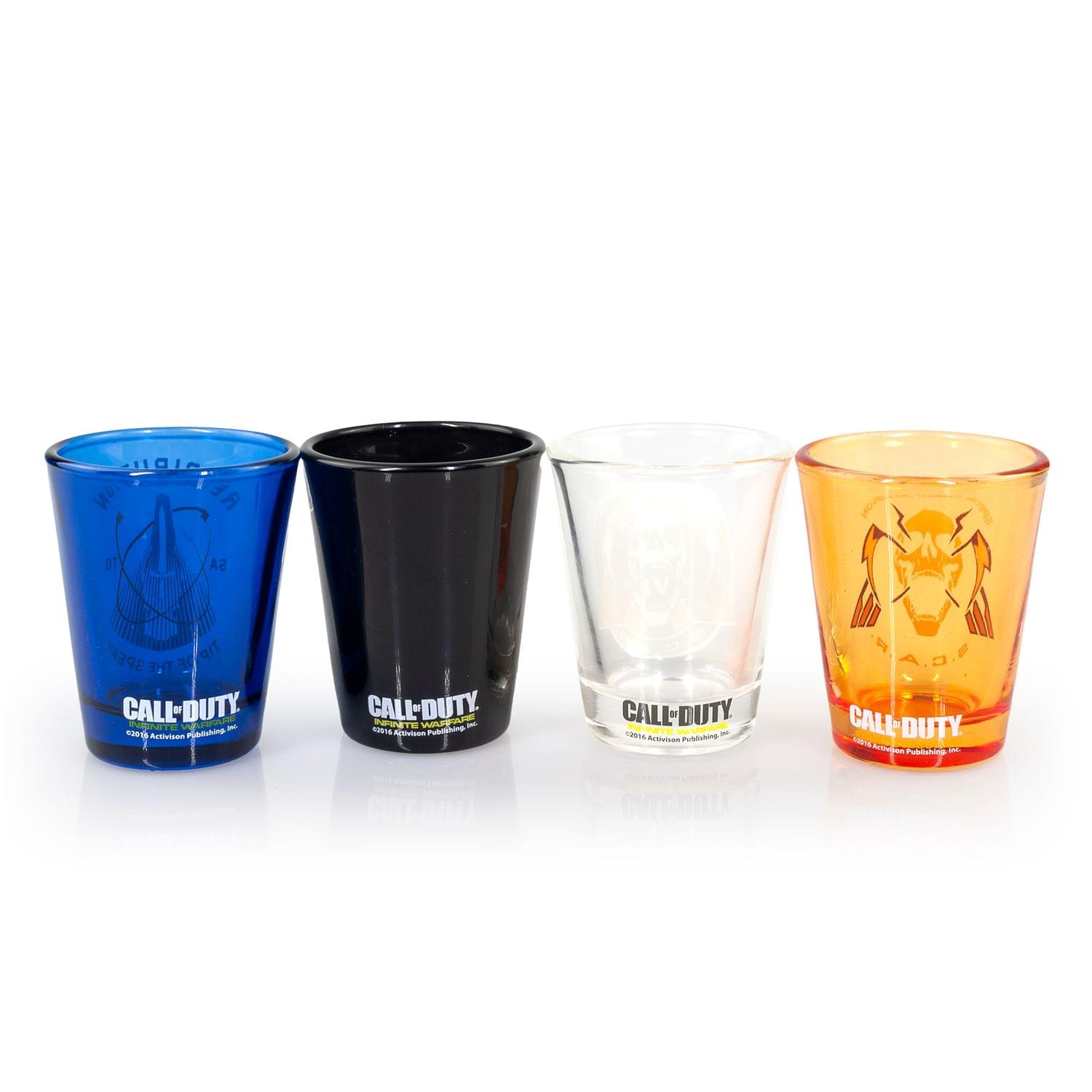 EXCLUSIVE Call of Duty: Infinite Warfare Shot Glasses | Set of 4 | 2 FL Oz.