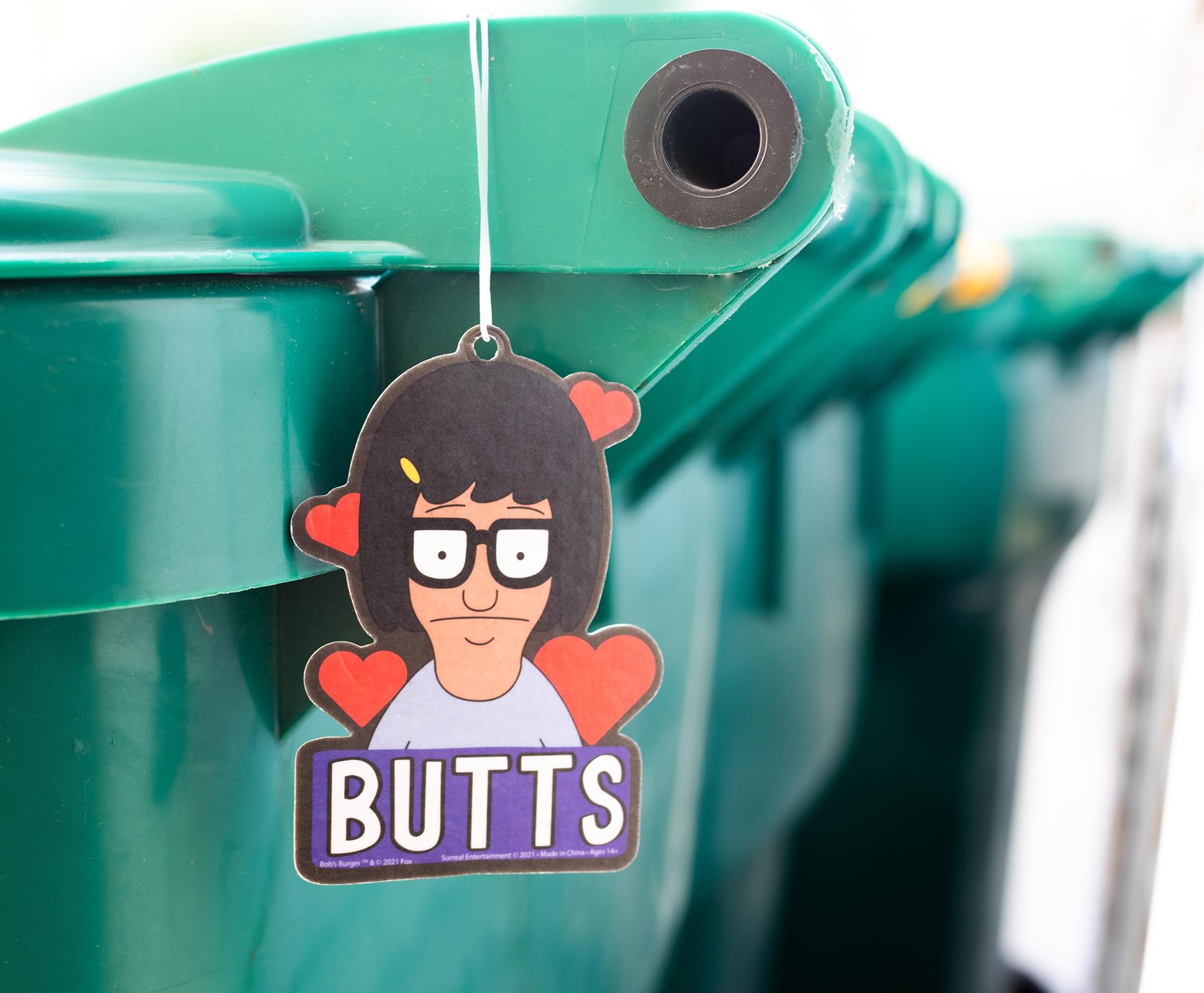 Bob's Burgers Tina Belcher Butts Air Freshener | Vanilla Scent