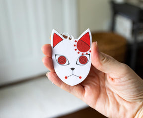 Demon Slayer Tanjiro Kamado Fox Mask Air Freshener | Osmanthus Scent