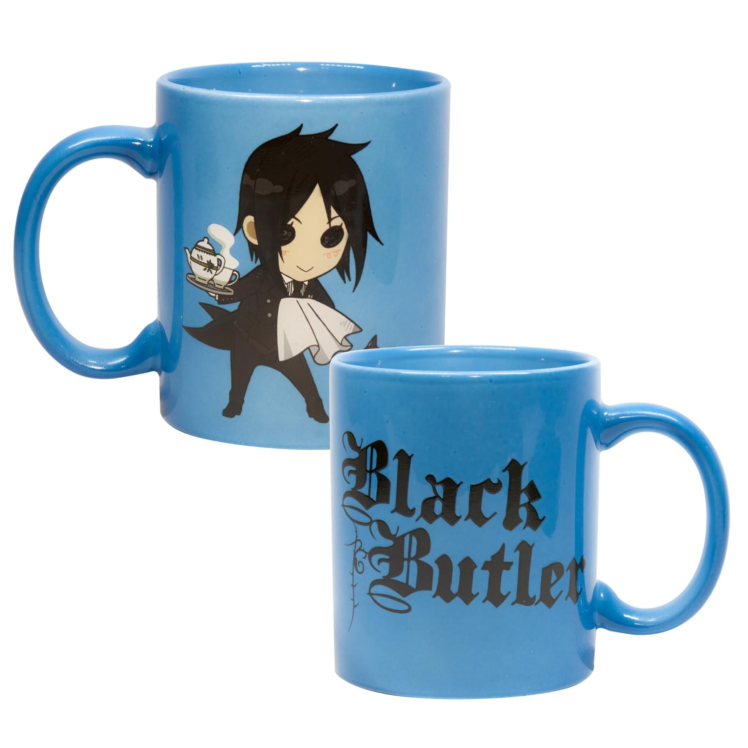 Black Butler Mug | Black Butler Chibi Sebastian and Cat Coffee Mug