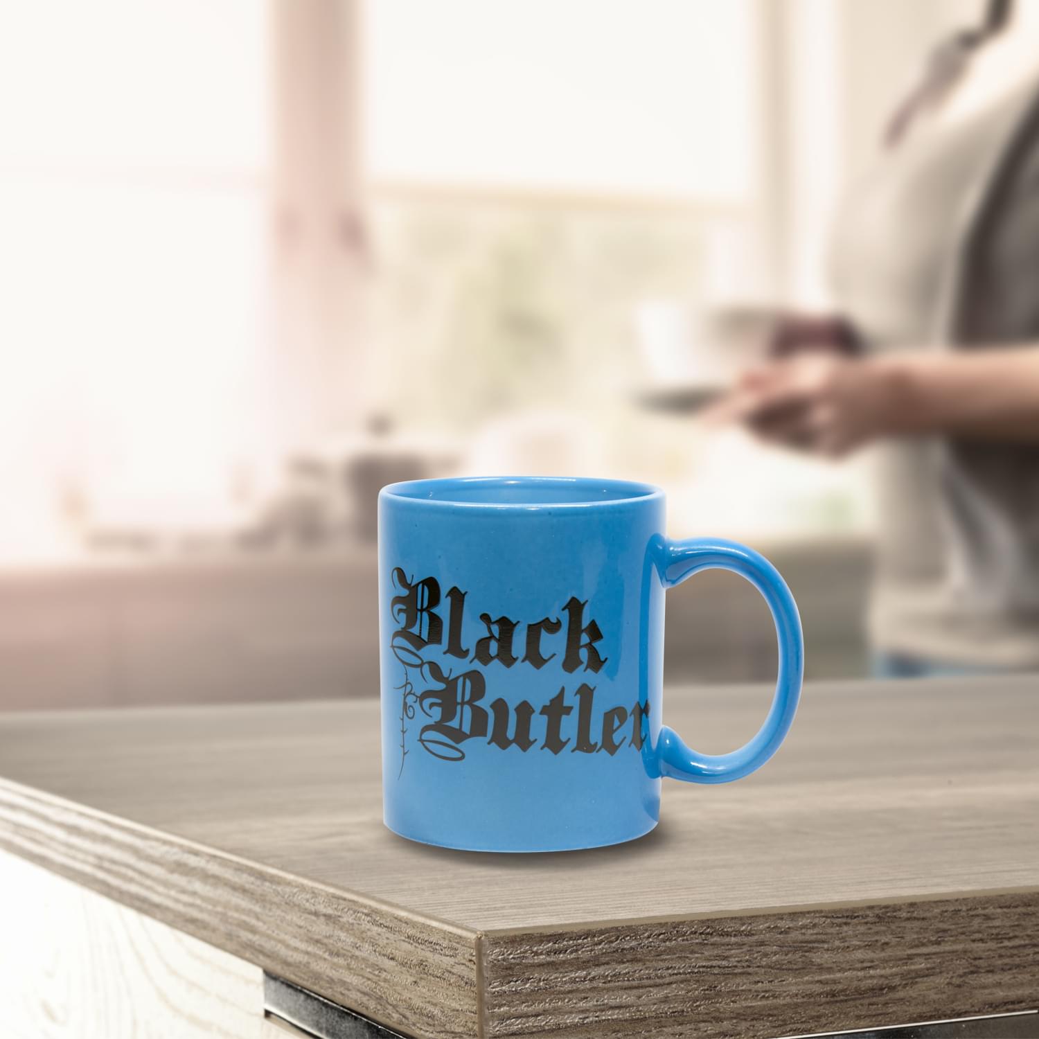 Black Butler Mug | Black Butler Chibi Sebastian and Cat Coffee Mug