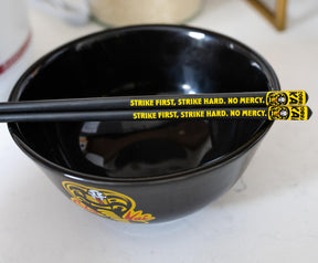 The Karate Kid Cobra Kai and Miyagi-Do 18-Ounce Ramen Bowl Set with Chopsticks