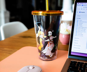 Demon Slayer Acrylic Carnival Cup with Lid and Straw | Holds 16 Ounces