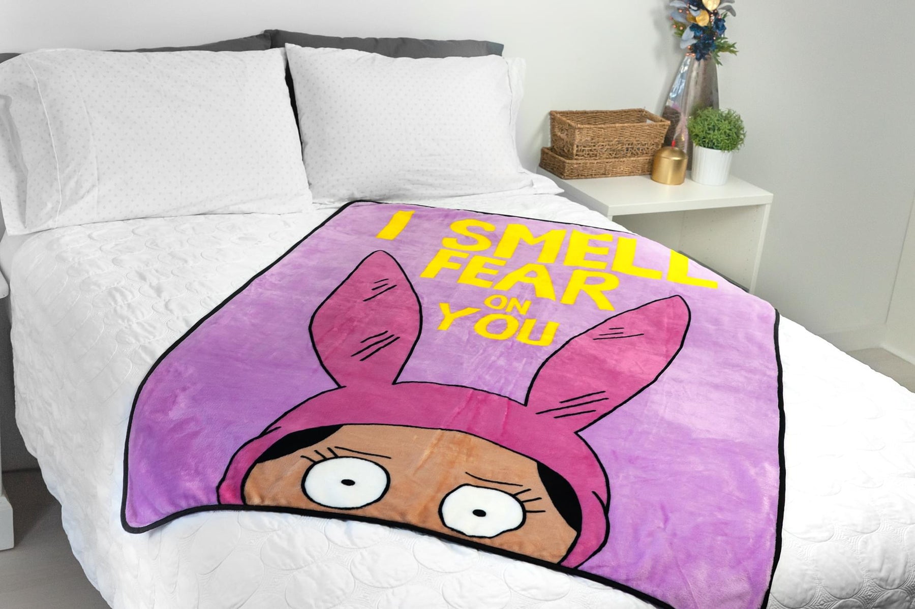 Bob's Burgers Louise Throw Blanket | I Smell Fear On You | 64 x 44 Inches