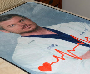 Grey's Anatomy McSteamy Fleece Throw Blanket | 45 x 60 Inches