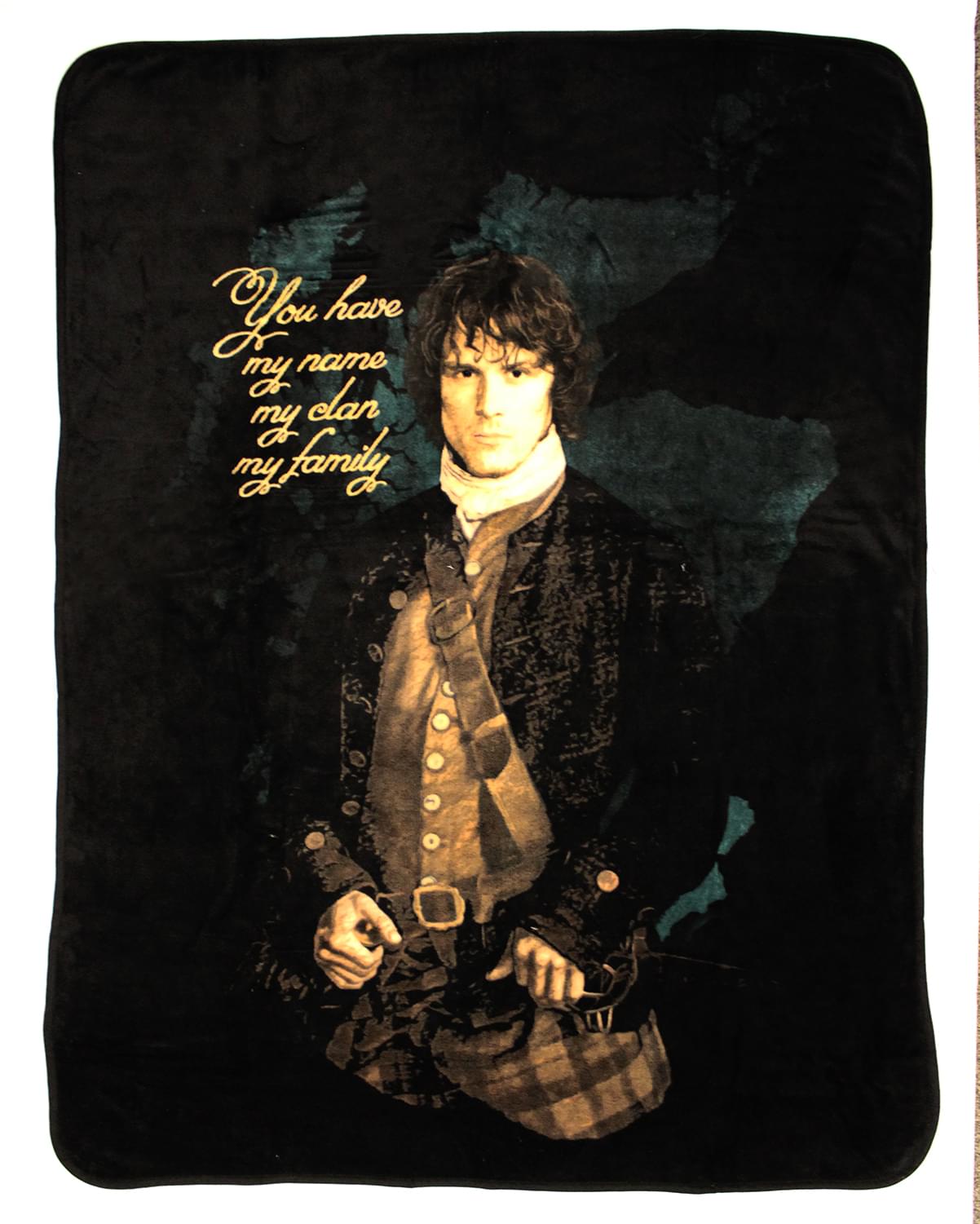 Outlander Jamie Fraser Quote Lightweight Fleece Throw Blanket | 45 x 60 Inches